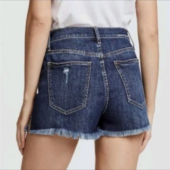 Current/Elliott Ultra High Waist Button Fly Belloc Jean Shorts 27 EUC - Picture 2 of 11